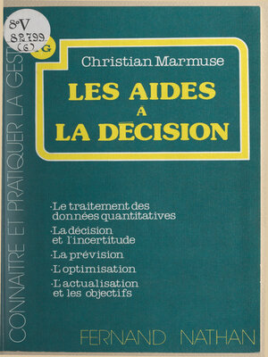 cover image of Les aides à la décision
